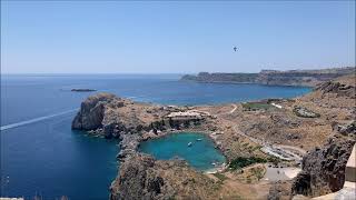 Rodos Palladium Hotel Kalithea Springs Lindos Church of Panagia Saint Pauls Beach 2019 [upl. by Engen539]