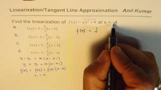 Linear Approximation Using Tangen AP Calculus Multiple Choice [upl. by Abbye271]