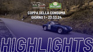 CI Vel Salita Auto Storiche  HIGHLIGHTS  Coppa della Consuma [upl. by Lalat123]