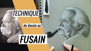 Comment dessiner un portrait au fusain avec ombrage réaliste [upl. by Anirdna36]