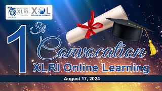 1st Convocation XLRI Online Learning XOL 2024 [upl. by Towroy]