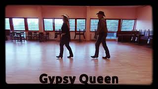 Gypsy Queen  Line Dance  Short Demo [upl. by Curzon]