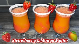 REFRESHING MANGO AND STRAWBERRY MOJITO  Ramadan Series  Nargis’ Kitchen [upl. by Karrie]