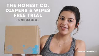 The Honest Company  How to Get a Free Trial Bundle of Diapers amp Wipes   Unboxing amp Review [upl. by Jaimie]