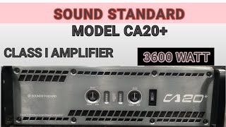 SOUND STANDARD CA20 3200 WATT CLASS I AMPLIFIER ENGLISH SUBTITLE [upl. by Edaj]