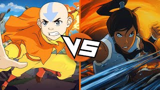 Aang vs Korra  Who Wins Avatar [upl. by Edge538]