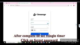 How to reset password of secureye Starling IP camera Tutorial password smartphone hikvisioncctv [upl. by Pressey]