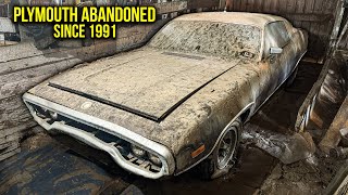 MOPAR Barn Find ABANDONED Plymouth  First Wash in 33 Years  Car Detailing Restoration [upl. by Buyers]