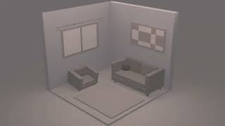 Living Room Animation in Blender [upl. by Ireg]