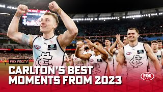 The sleeping giant awakens I The BEST moments from Carltons 2023 season I Kayo Top 10 I Fox Footy [upl. by Sherwood832]