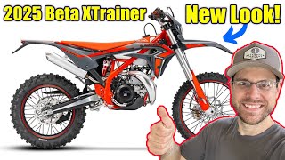 FIRST LOOK 2025 Beta XTrainer 300cc 2Stroke Motorcycle All new look for 2025 3SRTV [upl. by Rekoob]