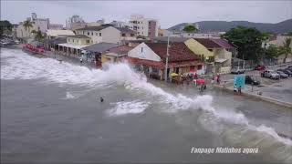 Mar de ressaca em Matinhos assista [upl. by Tesler]