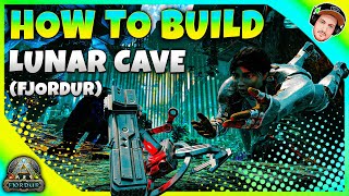 ARK Fjordur  How To Build Lunar Cave PvP  Official Settings  Ark Survival Evolved [upl. by Amsirhc580]