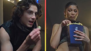 Zendaya and Timothée Chalamets Sexy Popcorn Ad SHOCKS Fans [upl. by Leotie]