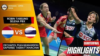 TabelingPiek NED vs PuavaranukrohTaerattanachai THA  QF  German Open 2024 [upl. by Areit]