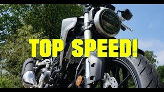 HONDA CB300R TOP SPEED [upl. by Caitrin]