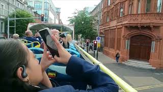 BELFAST NORTHERN IRELAND TRIP ON TOP OF A DOUBLE DECKER BUS HOW EXCITING [upl. by Ohara720]