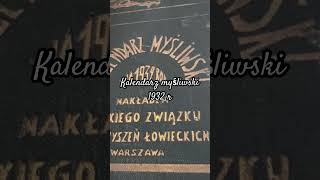 Kalendarz myśliwski na 1932 r kalendarzmyśliwski polowanie łowiectwo antykwariatfilemon [upl. by Aeli]