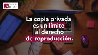 ¿Qué es la copia privada  Limite derecho de reproducción  Propiedad Intelectual [upl. by Eltsirc]