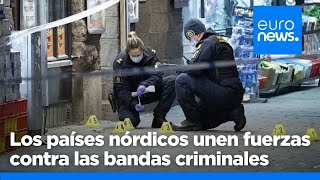 La Policía de Suecia y la de Dinamarca unen fuerzas para combatir la violencia de las bandas [upl. by Yakcm]