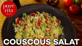 Couscous Salat 🥗 extrem lecker CousCous Rezept [upl. by Felise]