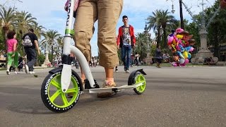 Hudora Bold Wheel Cushion 230 Kick Scooter [upl. by Dodwell]