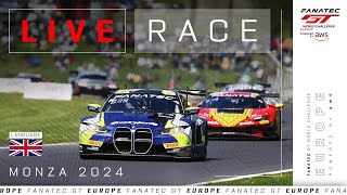 LIVE  Race  Monza  Fanatec GT Europe 2024 English [upl. by Lletnahs]