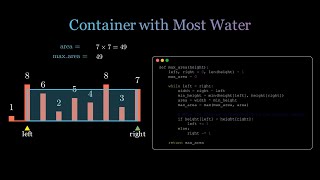 Container With Most Water  Leet Code 11  DSA [upl. by Biegel]