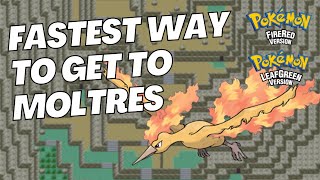 How To Get To Moltres  Mt Ember  Pokémon Fire Red amp Leaf Green Walkthrough  Fastest Way [upl. by Aletha]