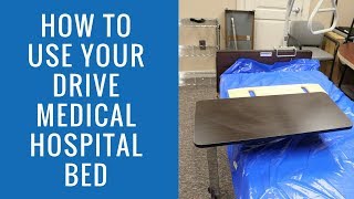 How To Use Your Drive Medical Hospital Accessories [upl. by Broucek449]