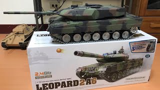 Leopard 2A6 Full Heng long 60S open test 開箱 [upl. by Gino]