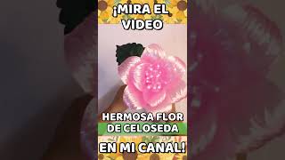 FLORES para CORONA de muertos 🌷❤️ ▶ Como hacer flores de celoseda para corona de día de muertos [upl. by Lambrecht]