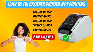 How To Fix Brother QL 800 Not Printing Issue Brother Printer Not Printing  DSK [upl. by Melinde]