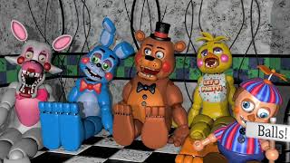 FNAF ALL THE ANIMATRONICS TURN INTO A AMALGATION COMPILIATION [upl. by Eilla]