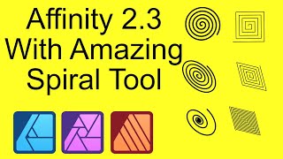 Affinity 23 Spiral Tool  Affinity Photo  Affinity Designer  Affinity Publisher [upl. by Bourn]