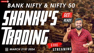 Bank Nifty 50 March 21st Live Options Trading BankNiftyTradingLive [upl. by Donavon50]