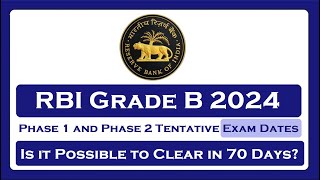 RBI Grade B Phase 1 and Phase 2 Tentative Exam Dates 2024 [upl. by Faruq]