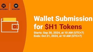 Haven1 Withdrawal Guide  How to Link Withdraw Address to Satoshi for withdrawal of H1 satoshi [upl. by Enelhtak]