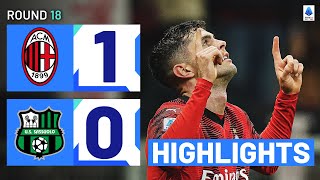 MILANSASSUOLO 10  HIGHLIGHTS  Pulisic goal clinches victory for Milan  Serie A 202324 [upl. by Nueoht813]