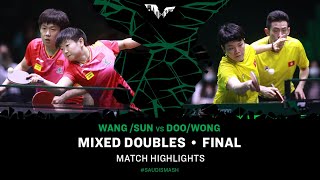 Wang ChuqinSun Yingsha vs Doo Hoi KemWong Chun Ting  XD Final  Saudi Smash 2024 [upl. by Yonah]