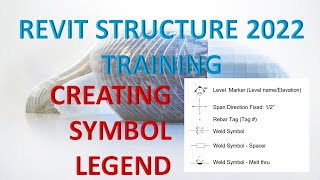 REVIT STRUCTURE 2022 LESSON 35 CREATE SYMBOL LEGEND [upl. by Ahsito]