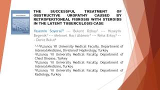 The Successful Treatment of Obstructive Uropathy Caused By Retroperitoneal Fibrosis with Steroids in [upl. by Eanahc451]