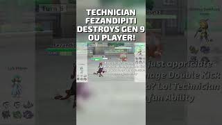 Technician Fezandipiti DESTROYS Pokemon Showdown Player [upl. by Leissam169]