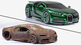 Restoration abandoned Bugatti Chiron rebuilding Model Car  Water Dot Fx [upl. by Marice]