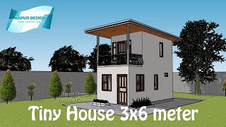 Beautifull Small Home Design  Tiny House 3x6 Meter [upl. by Symon854]