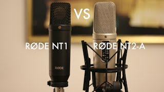 Mic Comparison Rode NT2a vs Rode NT1 [upl. by Amlez183]