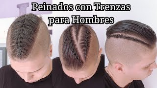 Peinados con Trenzas para Hombres  Peinados Fáciles para Pelo Corto by Belleza sin Limites [upl. by Sueahccaz666]