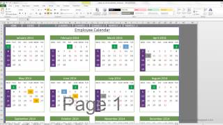 Event Calendar Maker Excel Template [upl. by Godiva]