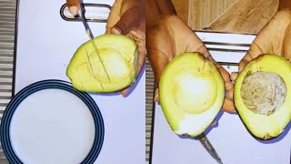 HOW TO CUT AN AVOCADO CREAMY AVOCADO ASMR [upl. by Ernaline]