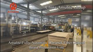 Amulite Fully Automatic Hatschek Fiber Cement Board Production Line [upl. by Llehsyar]